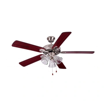 Five blades ceiling fan with light
